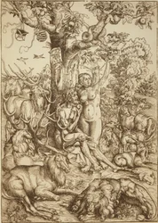 Adam et Eve au paradis