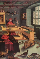 Le cardinal Albrecht de Brandebourg dans le rôle de Saint Jérôme