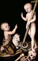 Christ et Jean-Baptiste enfants, vers 1535