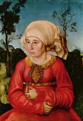 Allemand : Bildnis der Frau eines Rechtsgelehrten Portrait de la femme d