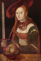 Allemand : Judith mit dem Haupte des Holofernes Judith avec la tête d