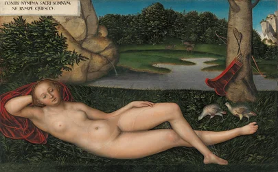 Allemand :  Quellnymphe La nymphe à la fontaine
