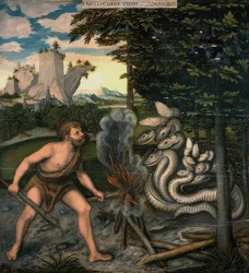 Hercule et le serpent de Lerne. De la série des travaux d