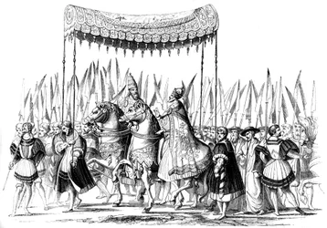 Procession impériale, 1529-1530, 1849
