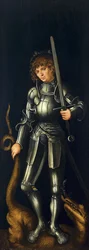 Saint Georges [verso, aile droite]