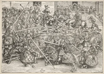 Le tournoi avec des lances