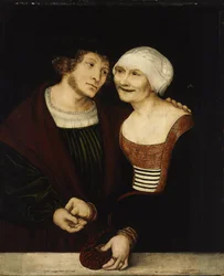Jeune homme et vieille femme