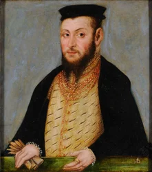 Polonais : Portrait de Zygmunta Augusta (1520-1572), króla Polski Sigismund II Augustus.