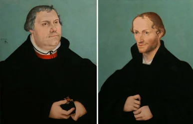Portrait de Martin Luther amp ; Portrait de Philippe Melanchthon