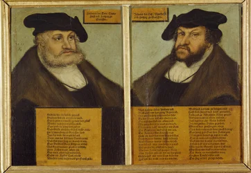 Double portrait de Frédéric III de Saxe