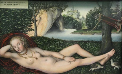 Nymphe à la source, après 1537 (huile sur bois de chêne)