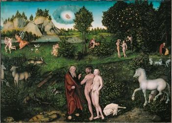 Paradis (peinture sur tilleul)