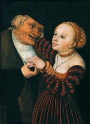Le vieil homme et la jeune femme (Der Alte und das Mädchen), c.1530