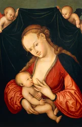 La Vierge Marie allaite Jésus