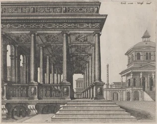 Une salle avec des colonnes ioniques