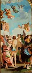 Anges parmi les justes (huile sur bois)
