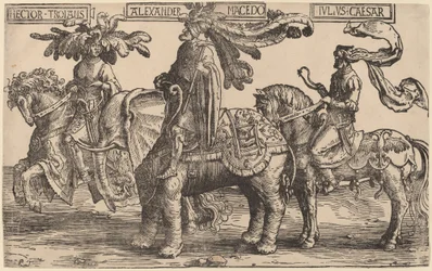 Hector de Troie, Alexandre de Macédoine, Jules César