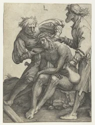 Soldats donnant à boire au Christ