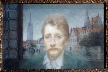 Portrait de Georges Rodenbach, poète belge (1855-1898) 1895