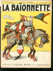 Couverture de "La Baionnette", Satirique en Couleurs