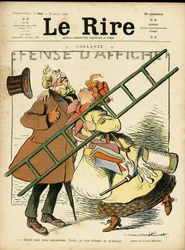 Illustration pour la couverture de Le Rire, 22/01/10 : féminisme (gravure)
