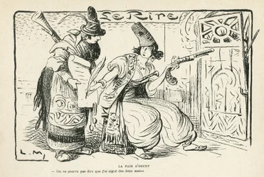 Illustration dans Le Rire, 26/10/12 - La paix d
