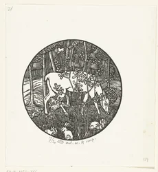 Cerf broutant