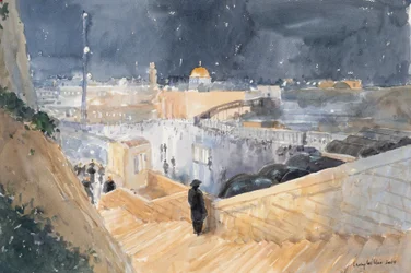 Le Mur occidental, nuit, Jérusalem, 2019