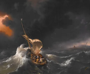 Le Christ apaise la tempête sur la mer de Galilée