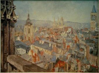 Vue sur les toits de Rouen