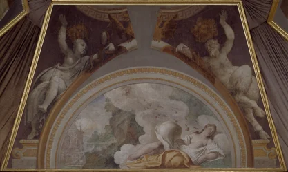Psyché emportée par Zéphyr au palais de Cupidon