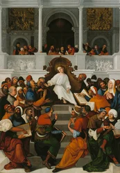 Jésus de douze ans enseignant dans le Temple, 1524