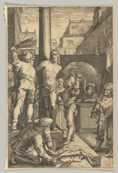 La flagellation, de La Passion du Christ, vers 1623