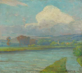 Paysage avec rivière