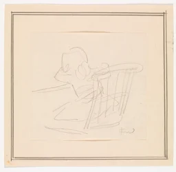 Fille de dos assise sur une chaise