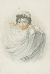 Figure féminine en draperie