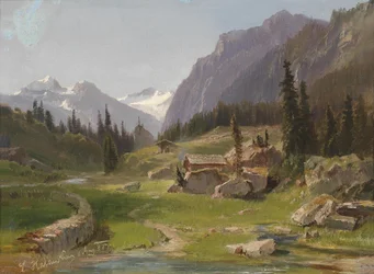 Paysage de montagne idyllique