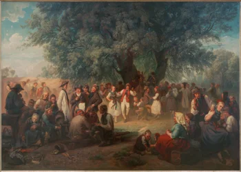 Danse de village sous le tilleul