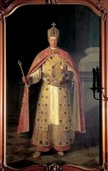 François II, empereur romain germanique, portant les insignes impériaux