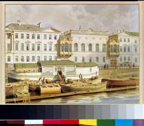 Le palais Chouvalov sur le fleuve Fontanka, Saint Petersbourg