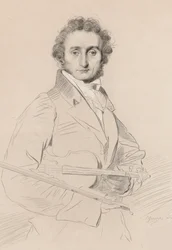 Portrait de Niccolò Paganini 1782-1840, 1830