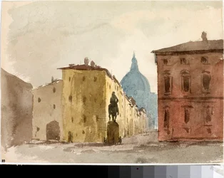 Vue de la place de l