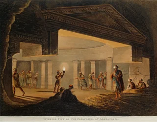 Vue des catacombes d