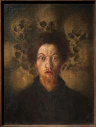 Autoportrait avec crânes