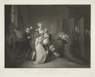 Dernière réunion de Louis XVI et sa famille