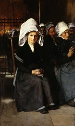 Femme bretonne en prière