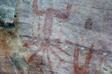 Pictographie, Faical, San Ignacio, Cajamarca, Pérou, 2015