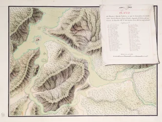 Carte du fleuve Valdivia et des environs, Chili