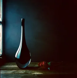 Vase élégant « Rose rouge »
