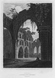 Intérieur du prieuré de Lanercost, Cumberland